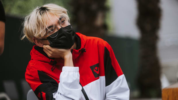 Tyson "TenZ" Ngo of Sentinels seen backstage between matches during Week 3 of 2023 VCT Americas at the Riot Games Arena on April 16, 2023. (Photo by Tina Jo/Riot Games)